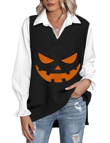 Women's Oversized Knitted Sweater Vest for Fall 2024