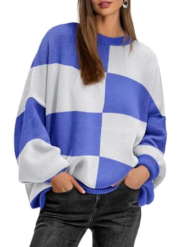Lepunuo Women's Oversized Batwing Long-Sleeve Knit Sweater