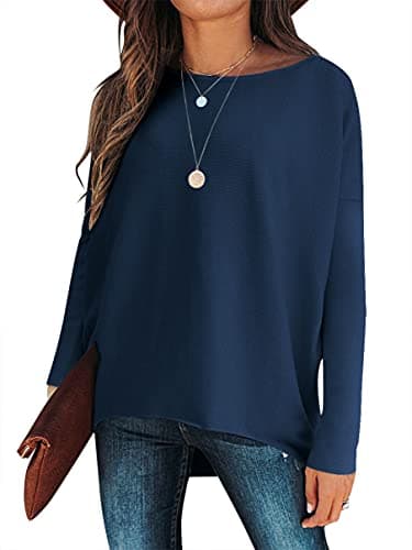 Caracilia Women's Oversized Fall Batwing Knit Sweater