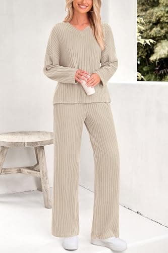 Women's Ribbed Knit Lounge Set