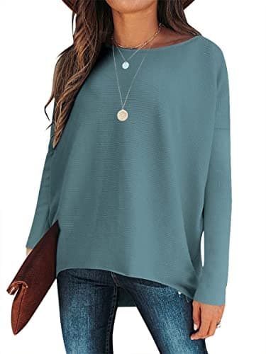 Caracilia Women's Oversized Fall Batwing Knit Sweater