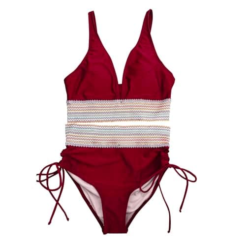 High-Waisted Tummy Control Color Block Bikini Sets Summer Swimwear