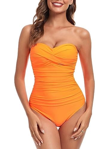 RELLECIGA Women's Strapless Swimsuit