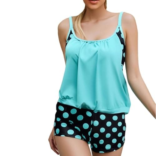 Cethrio Control Tankini Swimsuit for Women