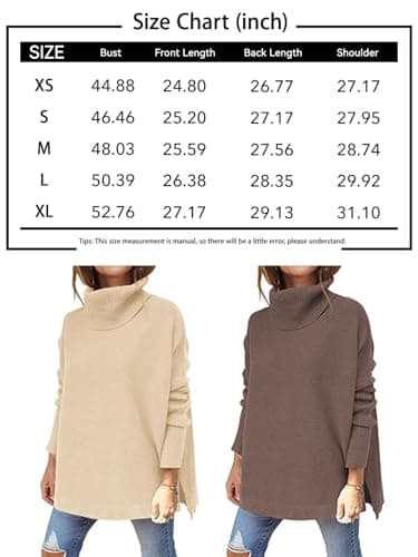 Women's Oversized Turtleneck Sweater
