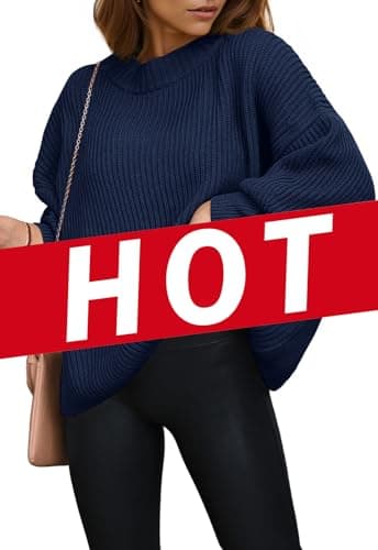 PRETTYGARDEN Women's Oversized Knitted Sweater for Fall 2024