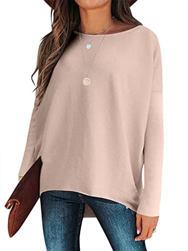 Caracilia Women's Oversized Fall Batwing Knit Sweater