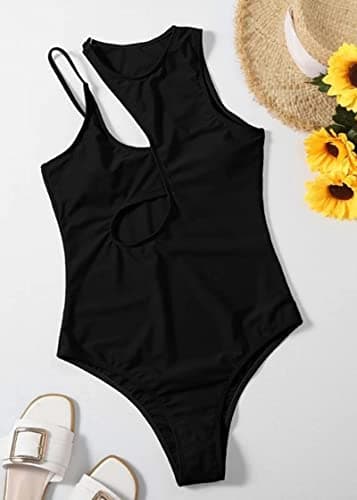 Hilinker Women's High Waisted Cutout Monikini Swimsuit