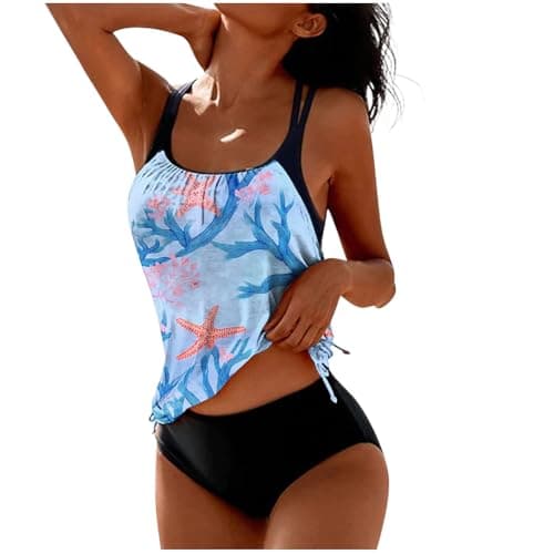 Full-Coverage Women's Tankini Bathing Suits Swimwear