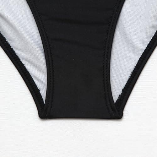 Color Block Tummy Control High Waisted V-Neck One Piece Bathing Suit