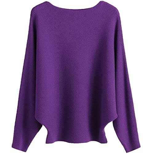 Women's Boat Neck Oversized Sweaters