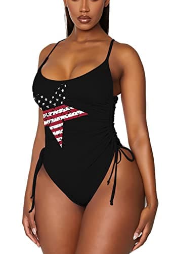 Viottiset Women's Ruched One Piece Swimsuit for Tummy Control
