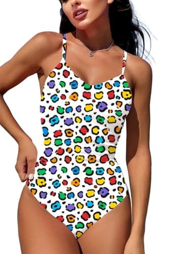 Swimall Women's Tummy-Control One Piece Swimsuit with O-Ring