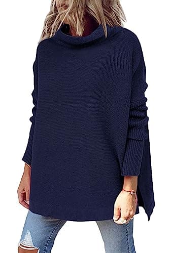 Women's Oversized Mock Turtleneck Sweater