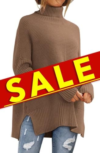 Women's Oversized Turtleneck Sweater
