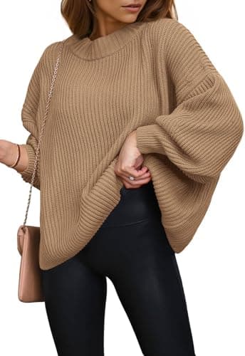 PRETTYGARDEN Women's Oversized Knitted Sweater for Fall 2024
