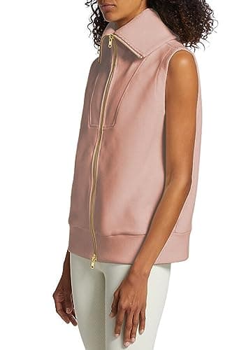 Ribbed Sleeveless Sweater Vest for Women - Pink
