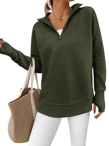 PPRETTYGARDEN Women's Long Sleeve V-Neck Knit Sweater