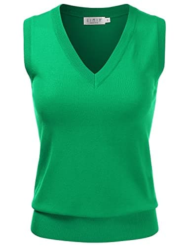 EIMIN Women's V-Neck Stretch Pullover Premium Sweater Vest Top (S-3X)