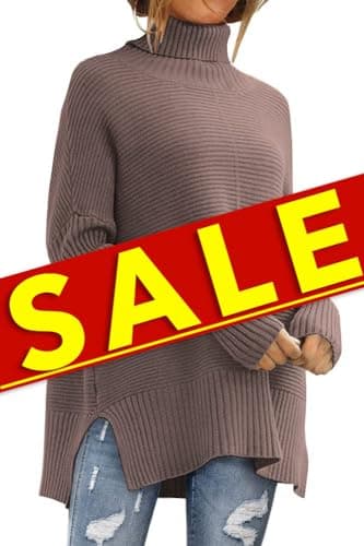 Women's Oversized Turtleneck Sweater
