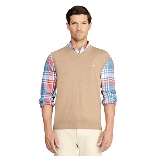 IZOD Men's Big and Tall Premium V-Neck Sweater Vest