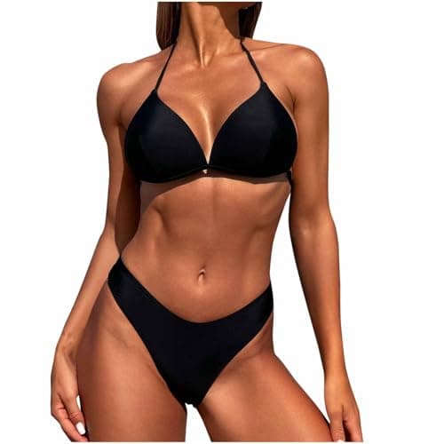 Cethrio Cheeky High-Waisted Bikini Set for Women