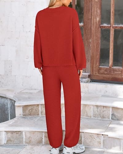 BTFBM Women Fall Knit Sweater & Cardigan Matching Lounge Set