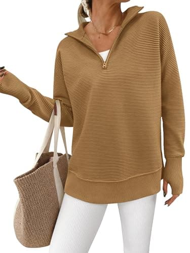 PPRETTYGARDEN Women's Long Sleeve V-Neck Knit Sweater