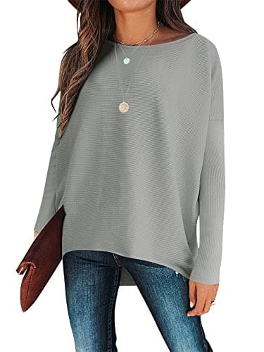 Caracilia Women's Oversized Fall Batwing Knit Sweater