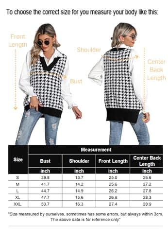 Women's Oversized Knitted Sweater Vest for Fall 2024