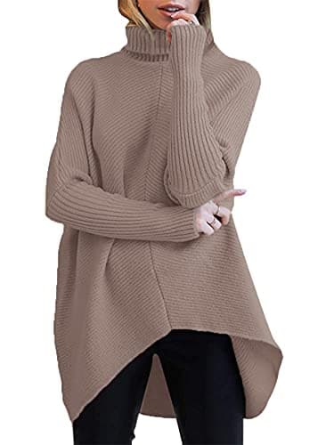 Oversized Turtleneck Batwing Sweater for Women - 2024 Fall Fashion