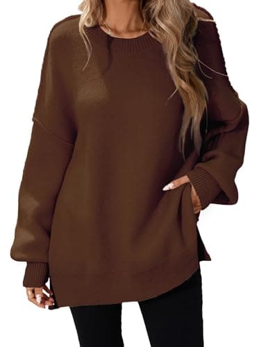 Libsorge Women's Oversized Batwing Long Sweater Top 2024 Fall