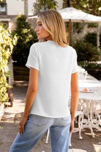 CUPSHE Women Summer Dressy Short Sleeve Office Blouses