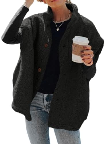 Hongqizo Women's Fuzzy Fleece Vest