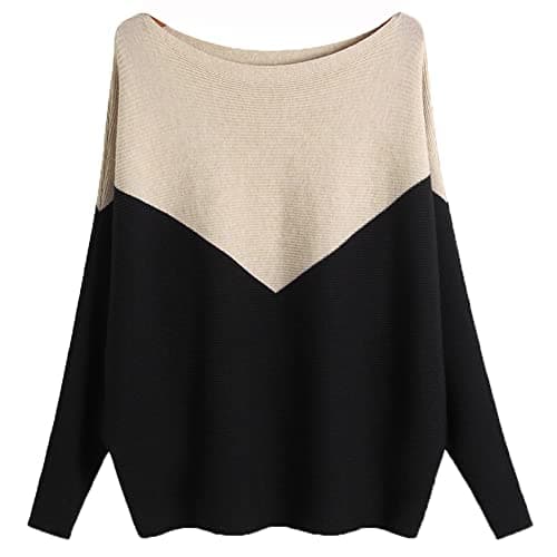 Women's Boat Neck Oversized Sweaters