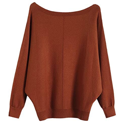 GABERLY Women's Boat Neck Batwing Dolman Knit Sweaters & Pullovers