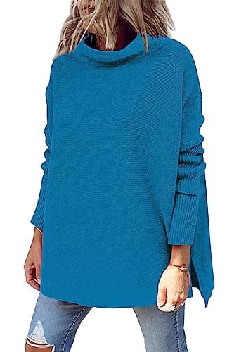 Women's Oversized Mock Turtleneck Sweater