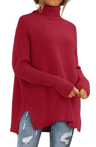 Women's Oversized Turtleneck Sweater