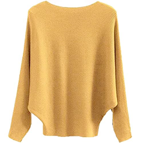 Women's Boat Neck Oversized Sweaters