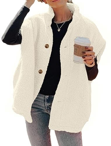 Hongqizo Women's Fuzzy Fleece Vest