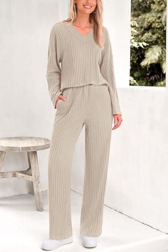 Women's Ribbed Knit Lounge Set
