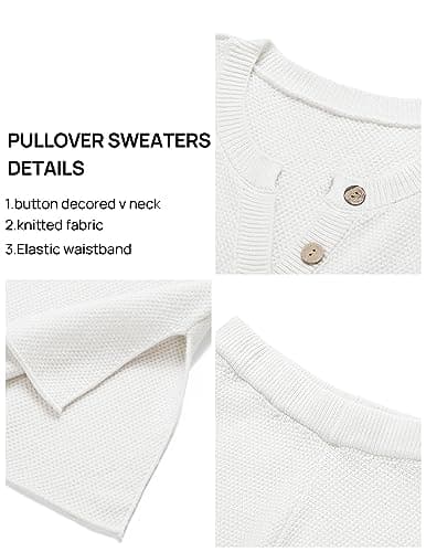 MEROKEETY Women's Long Sleeve Knit Sweater & Pants Set