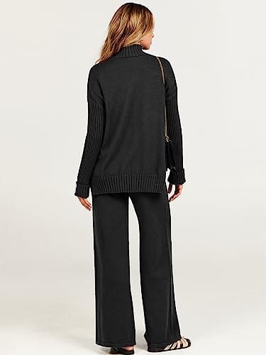 ANRABESS Women's 2-Piece 2024 Fashion Long Sleeve Lounge Sets