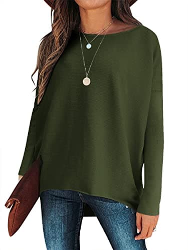 Caracilia Women's Oversized Fall Batwing Knit Sweater