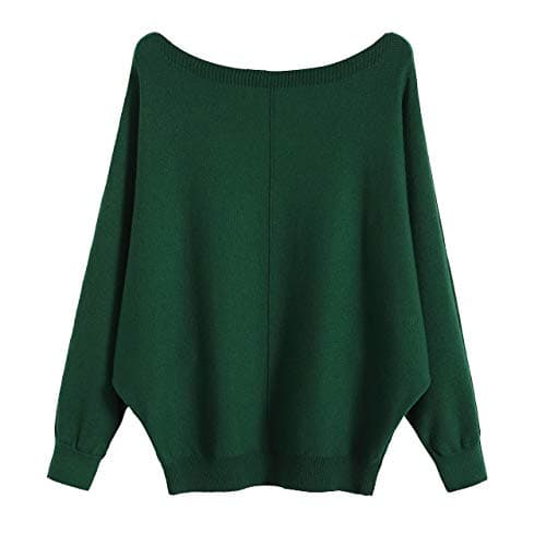 GABERLY Women's Boat Neck Batwing Dolman Knit Sweaters & Pullovers