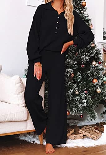 Viottiset Women's 2-Piece Knit Sweater Lounge Set