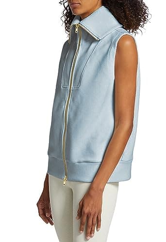 Viottiset Women's Ribbed Sleeveless Sweatshirt Vest for Fall