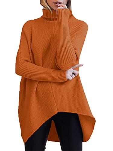 Oversized Turtleneck Batwing Sweater for Women - 2024 Fall Fashion