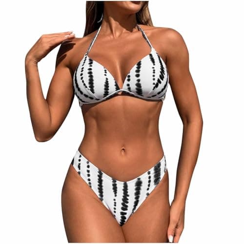 Cethrio Cheeky High-Waisted Bikini Set for Women