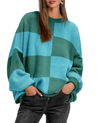 Lepunuo Women's Oversized Batwing Long-Sleeve Knit Sweater